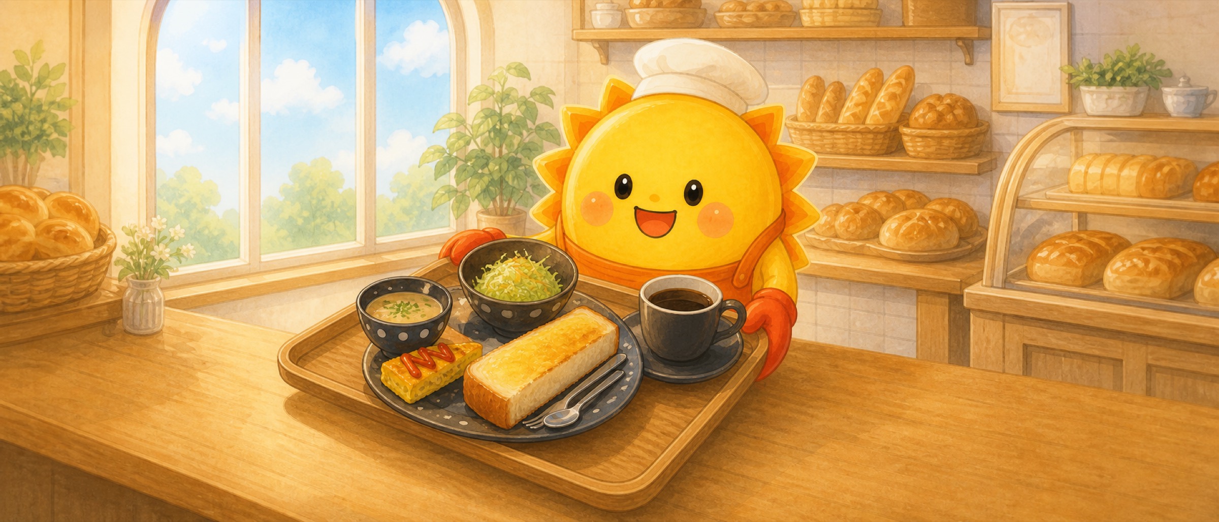 分厚くカットした無添加食パン